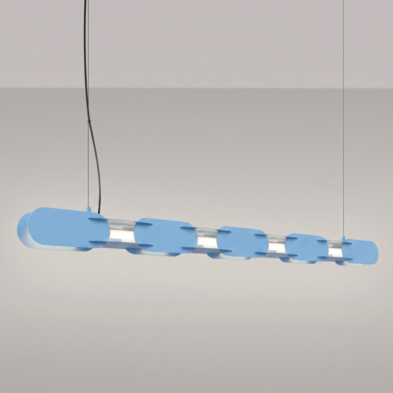 Lampa wisząca CHAIN 158 błękitna LED 4000K Thoro