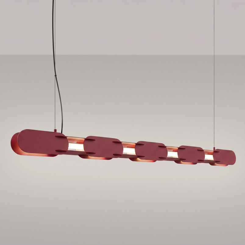 Lampa wisząca CHAIN 158 burgund LED 4000K Thoro