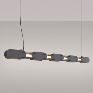 Lampa wisząca CHAIN 158 czarna LED 4000K Thoro