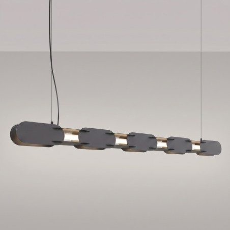 Lampa wisząca CHAIN 158 czarna LED 4000K Thoro