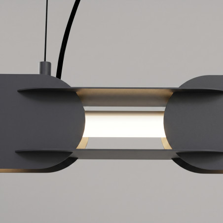 Lampa wisząca CHAIN 158 czarna LED 4000K Thoro