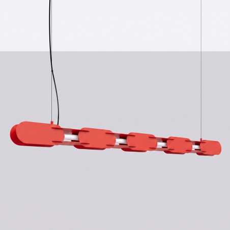 Lampa wisząca CHAIN 158 czerwona LED 4000K Thoro