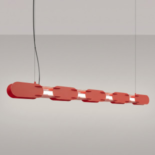 Lampa wisząca CHAIN 158 czerwona LED 4000K Thoro