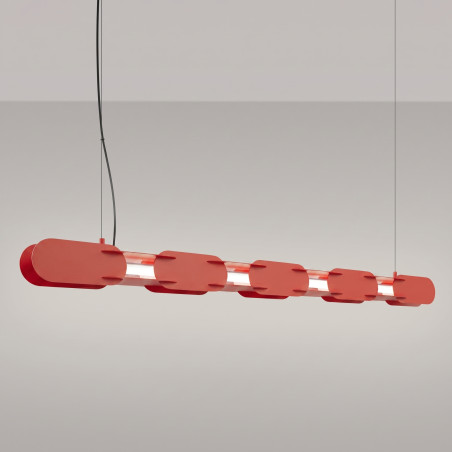 Lampa wisząca CHAIN 158 czerwona LED 4000K Thoro