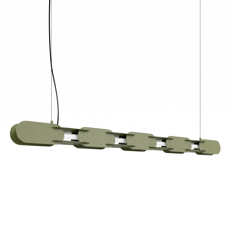 Lampa wisząca CHAIN 158 zielona oliwka LED 4000K Thoro