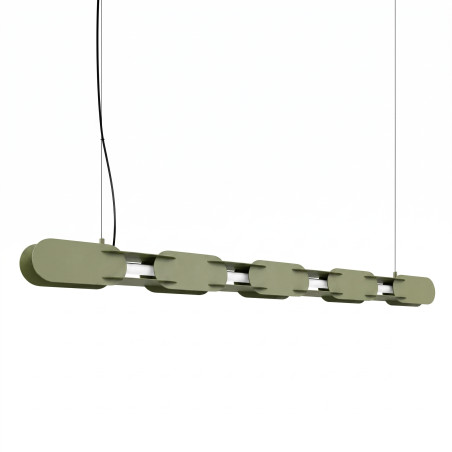 Lampa wisząca CHAIN 158 zielona oliwka LED 4000K Thoro