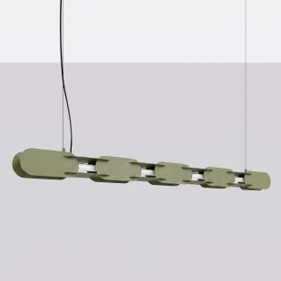 Lampa wisząca CHAIN 158 zielona oliwka LED 4000K Thoro