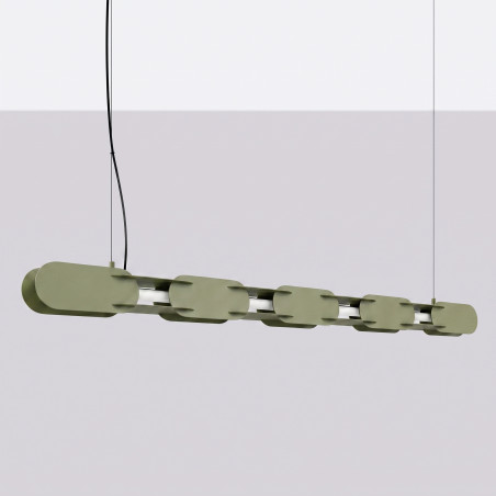 Lampa wisząca CHAIN 158 zielona oliwka LED 4000K Thoro