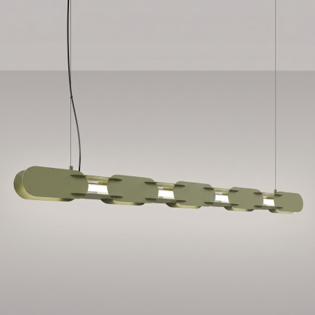 Lampa wisząca CHAIN 158 zielona oliwka LED 4000K Thoro
