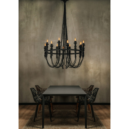 Żyrandol LoftLight Dracula 118cm | Aksamitna struktura Velvet