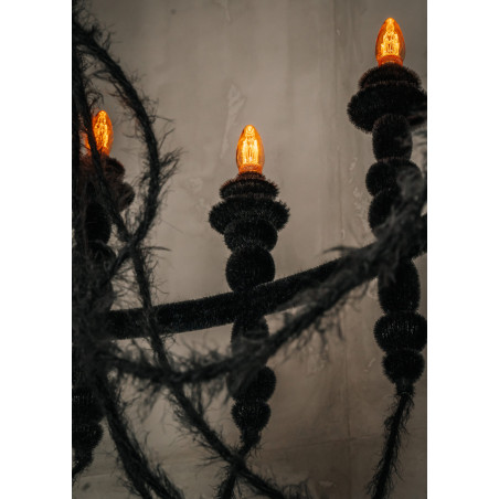 Żyrandol LoftLight Dracula 118cm | Aksamitna struktura Velvet