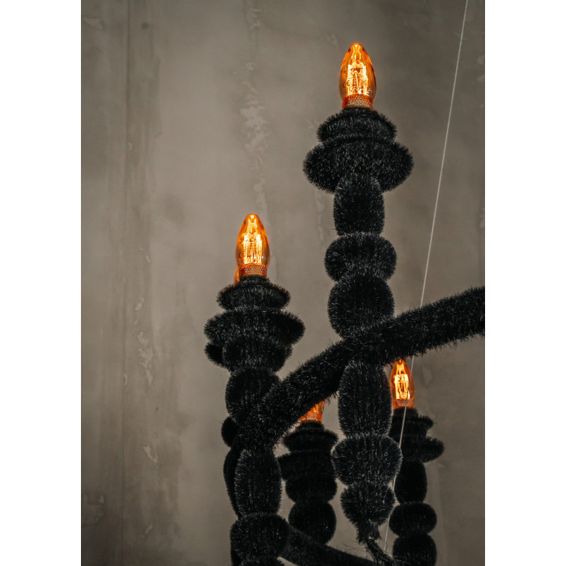 Żyrandol LoftLight Dracula 118cm | Aksamitna struktura Velvet