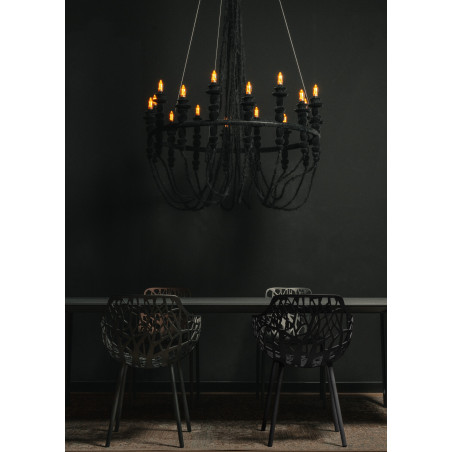 Żyrandol LoftLight Dracula 118cm | Aksamitna struktura Velvet