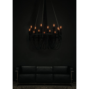Żyrandol LoftLight Dracula 118cm | Aksamitna struktura Velvet