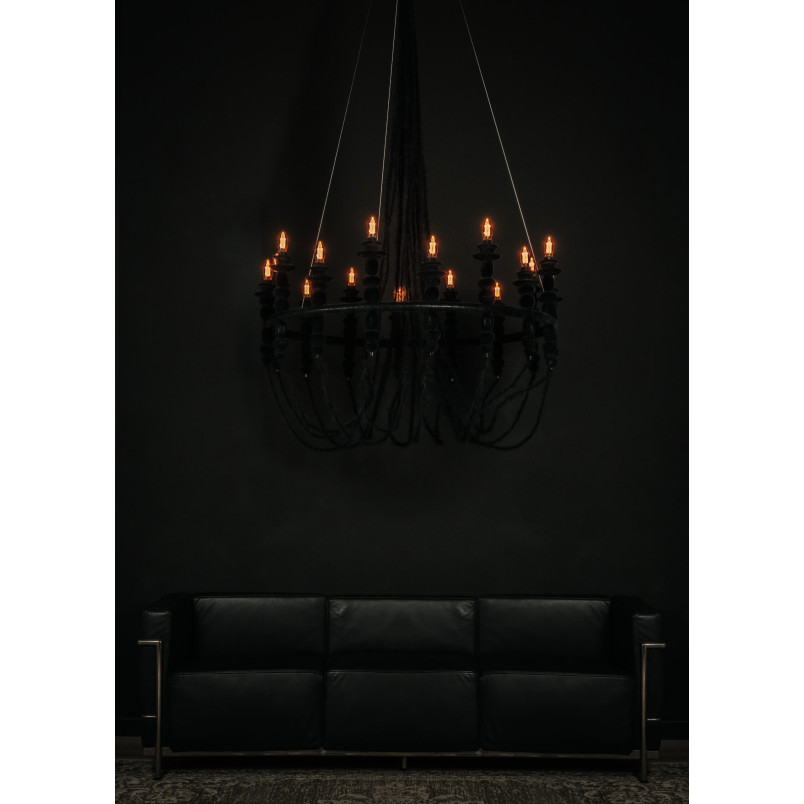 Żyrandol LoftLight Dracula 118cm | Aksamitna struktura Velvet