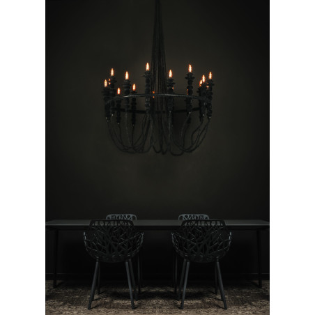 Żyrandol LoftLight Dracula 118cm | Aksamitna struktura Velvet