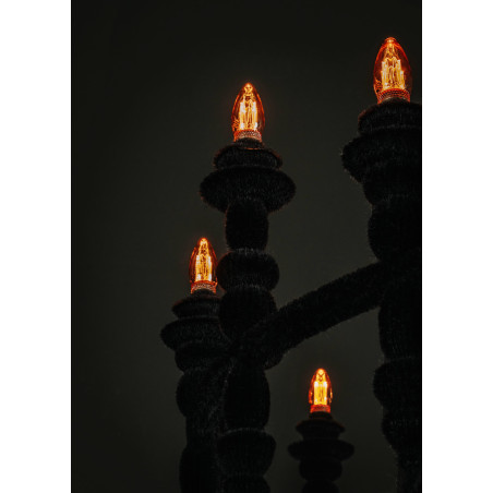 Żyrandol LoftLight Dracula 118cm | Aksamitna struktura Velvet