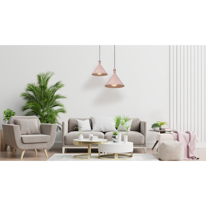 Różowa lampa betonowa Konko Concrete 30 Rose | LoftLight