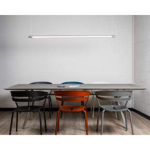 Lampa wisząca liniowa Lunastic 170cm LED | Ryflowane szkło LoftLight