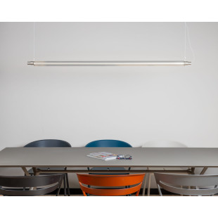 Lampa wisząca liniowa Lunastic 170cm LED | Ryflowane szkło LoftLight