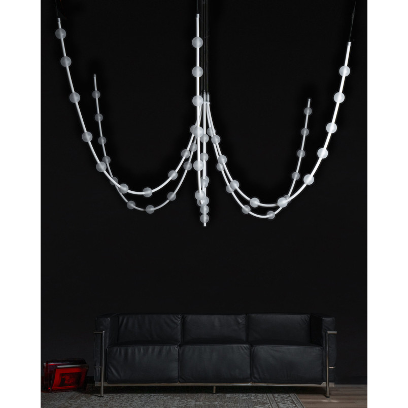 Żyrandol LoftLight Mariska 300cm – Biżuteryjne oświetlenie LED