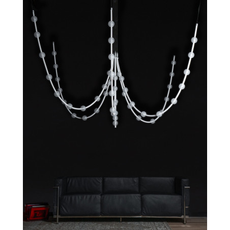 Żyrandol LoftLight Mariska 300cm – Biżuteryjne oświetlenie LED