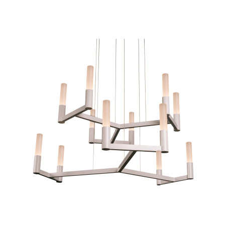 Lampa wisząca Novana Glass Steeple Grey 117cm | Loftlight