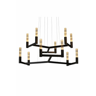 Lampa Wisząca Novana Steel Jet Black 117cm | LoftLight Industrial