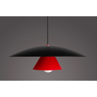 Lampa wisząca LoftLight Olemi 60cm Jet Black / Aurora Red