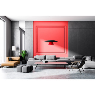 Lampa wisząca LoftLight Olemi 60cm Jet Black / Aurora Red