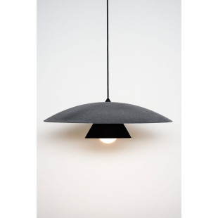 Lampa wisząca Loftlight Olemi Slight Velvet 60cm | Szary Aksamit