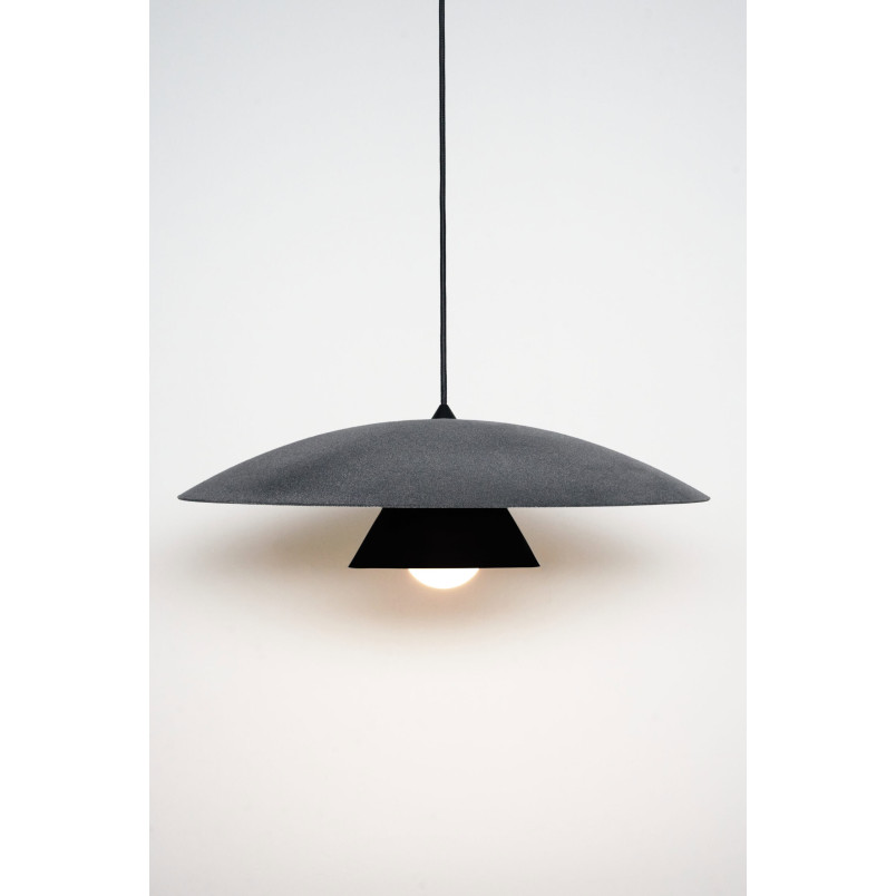 Lampa wisząca Loftlight Olemi Slight Velvet 60cm | Szary Aksamit