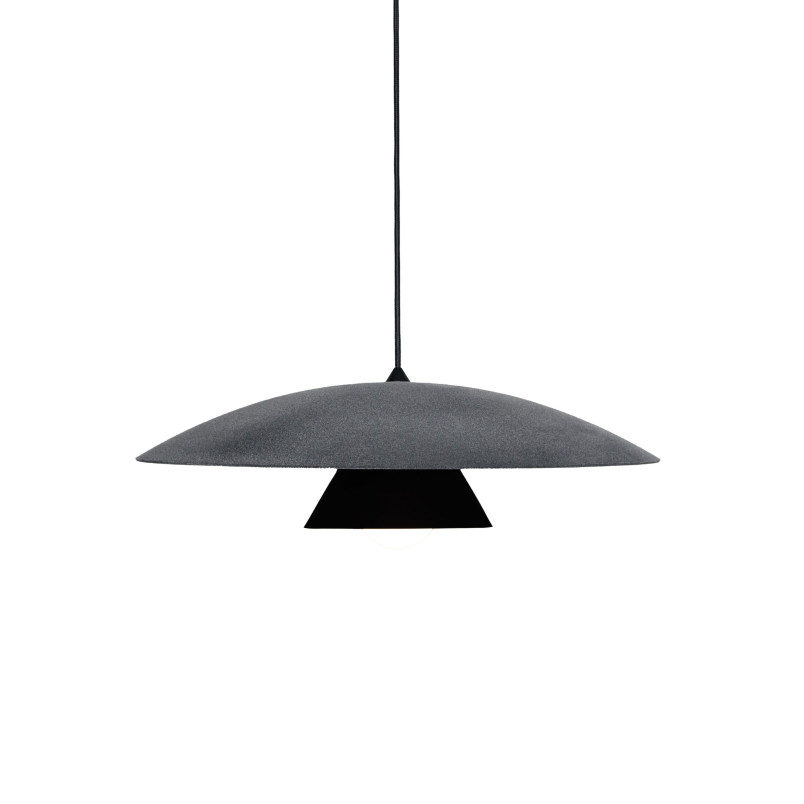 Lampa wisząca Loftlight Olemi Slight Velvet 60cm | Szary Aksamit