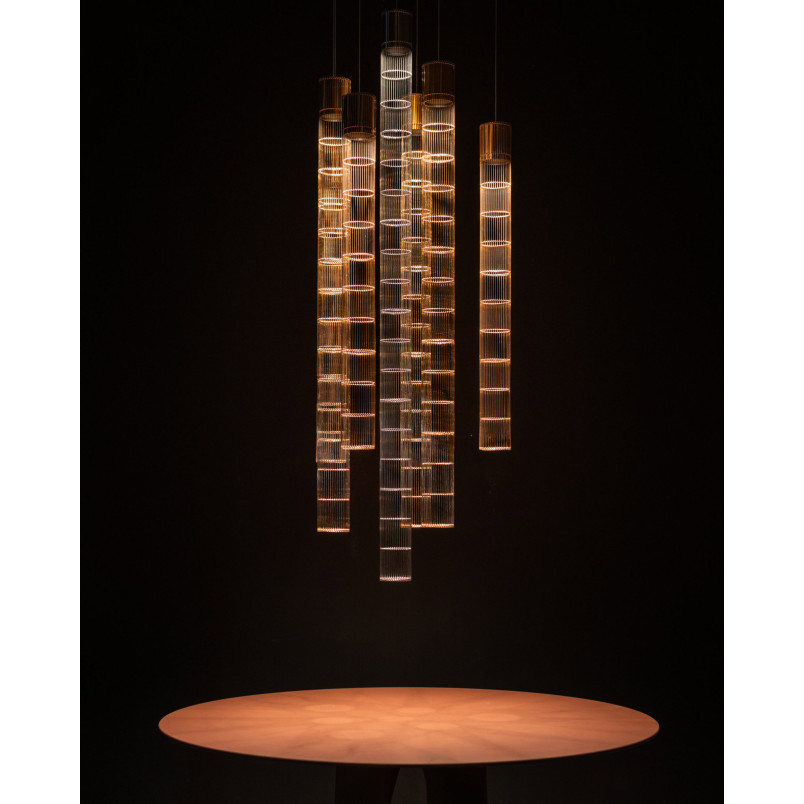 Lampa wisząca Stelar 183 Brass – LoftLight | Wertykalna 183cm