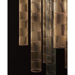 Lampa wisząca Stelar 183 Brass – LoftLight | Wertykalna 183cm