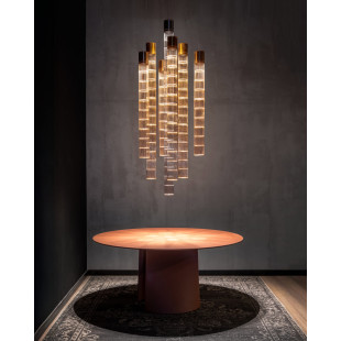 Lampa wisząca Stelar 183 Brass – LoftLight | Wertykalna 183cm