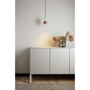 Lampa wisząca Woodoo Glass – Orzech amerykański i szkło | Loftlight