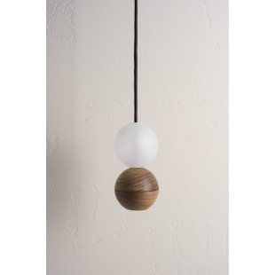 Lampa wisząca Woodoo Glass – Orzech amerykański i szkło | Loftlight
