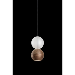 Lampa wisząca Woodoo Glass – Orzech amerykański i szkło | Loftlight