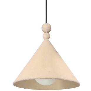 Lampa wisząca z beżowego betonu Konko 23 Sand | E27 | Loftlight