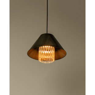 Lampa wisząca O la-la Canteen – Loftlight | Oliwkowy Brąz i Szkło