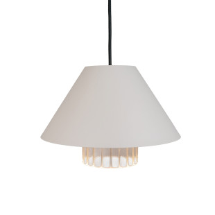 Lampa wisząca O la-la Bright White – Loftlight | Ryflowane szkło