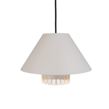 Lampa wisząca O la-la Bright White – Loftlight | Ryflowane szkło