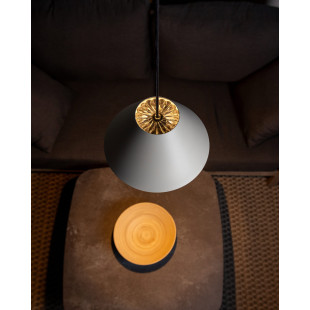 Lampa wisząca O la-la Bright White – Loftlight | Ryflowane szkło
