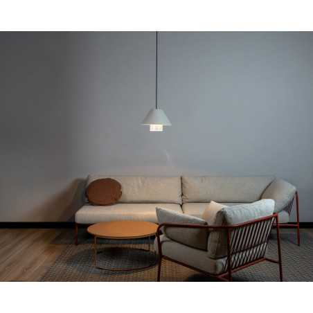 Lampa wisząca O la-la Bright White – Loftlight | Ryflowane szkło