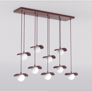 Lampa Flora 9 Burgundy Opal Emibig