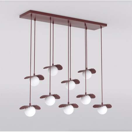 Lampa Flora 9 Burgundy Opal Emibig