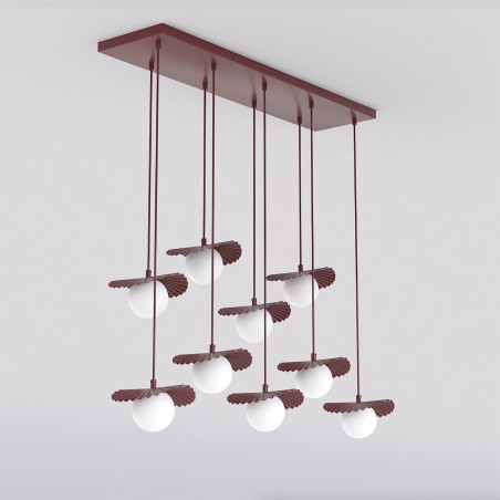 Lampa Flora 9 Burgundy Opal Emibig