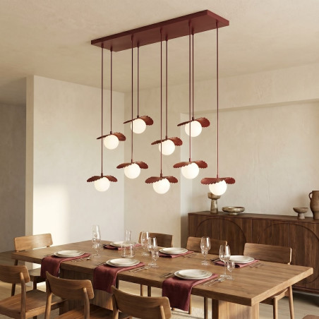 Lampa Flora 9 Burgundy Opal Emibig