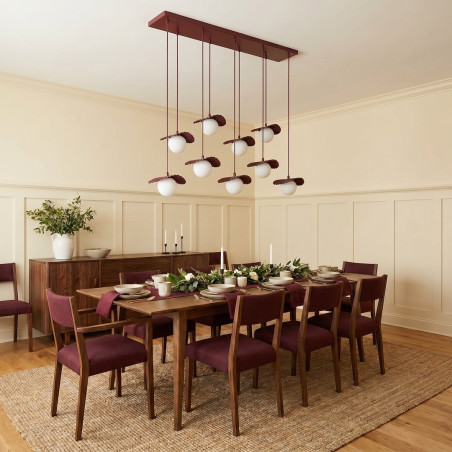 Lampa Flora 9 Burgundy Opal Emibig